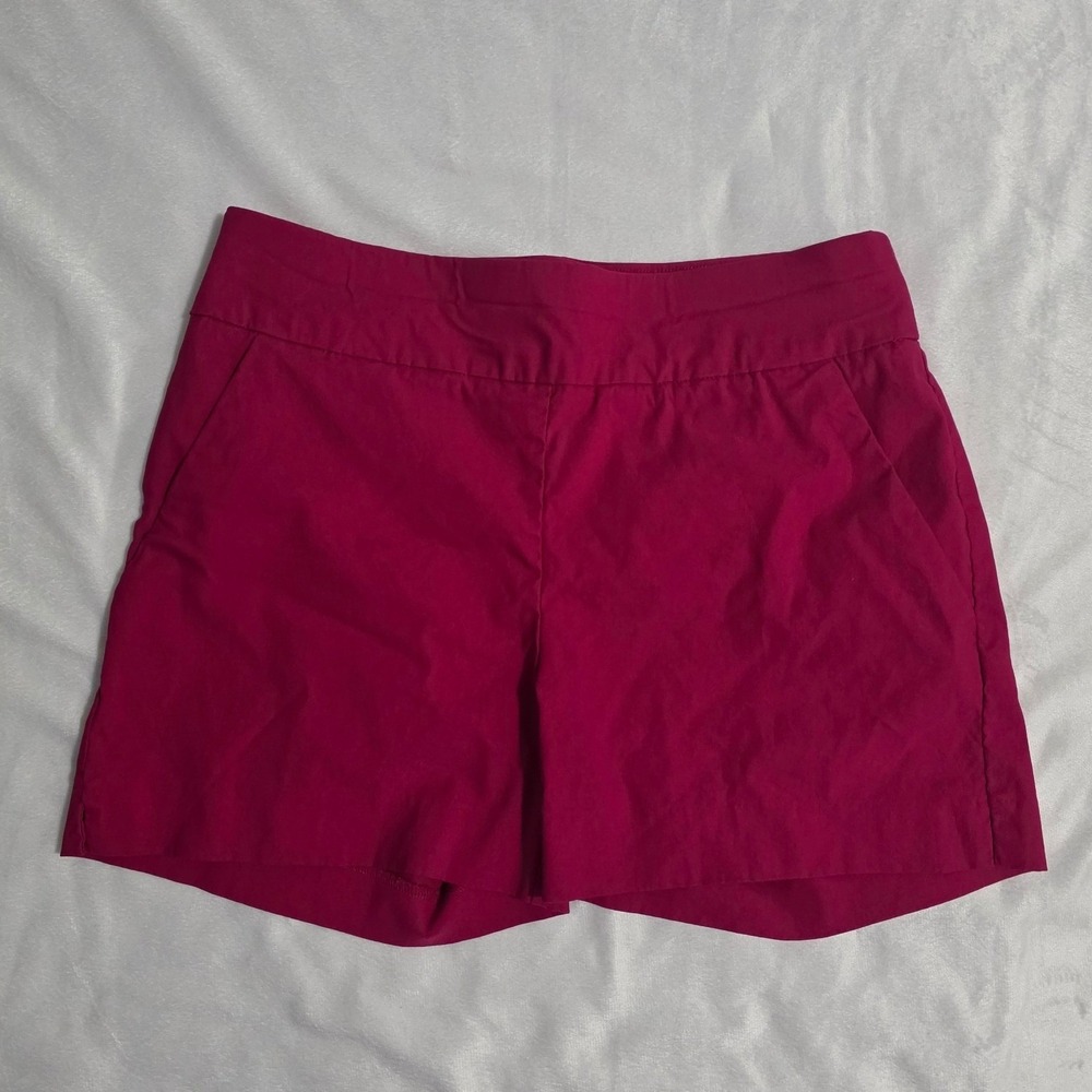 New York & Company 7th Avenue Magenta Pink Stretch Shorts Womens Small 0452